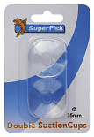 SuperFish dubbele zuignap 35 mm 2 st