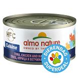 Almo Nature kattenvoer HFC Cuisine tonijn, kip en ham 70 gr
