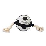 Beeztees Action voetbal met touw 12,5 cm