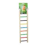 Vogelspeelgoed Ladder 9-Traps Gekleurd 54 cm