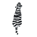 Hondenspeelgoed Zebra met Piep 55 cm