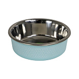 Voer- en Drinkbak Sneeuwpatroon Turquoise