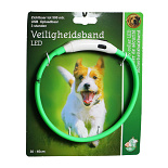 Veiligheidshalsband Led Verstelbaar Groen 30 - 40 cm