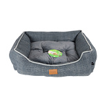 Boony Hondenmand Linnenlook Grijs 60 x 50 cm