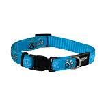 Rogz Halsband Fancy Dress Turqoise Paw