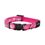 Rogz Halsband Fancy Dress Pink Paw