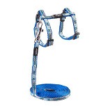 Rogz Kattentuig met Lijn Nightcat Blauw Floral