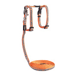 Rogz Kattentuig met Lijn Nightcat Orange Birds On Wire