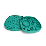 West Paw Slowfeeder Feast Mat Bubbles Kelp