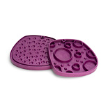 West Paw Slowfeeder Feast Mat Bubbles Tropic Red