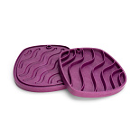 West Paw Slowfeeder Feast Mat Waves Tropic Red