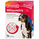 Beaphar Milquestra wormtabletten hond 4 tabl.