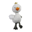 Hondenspeelgoed Gans met Kroon en Piep <br>38 cm