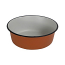 Voer- en Drinkbak Pawprint Terracotta
