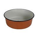 Voer- en Drinkbak Pawprint Terracotta