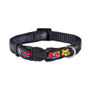 Rogz Halsband Fancy Dress Multi Bone Black