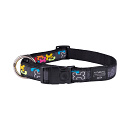 Rogz Halsband Fancy Dress Multi Bone Black