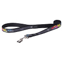 Rogz Hondenlijn Lang Fancy Dress Multi Bone Black