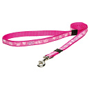 Rogz Hondenlijn Lang Fancy Dress Pink Paw