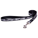 Rogz Hondenlijn Lang Lapz Trendy Black Bones M