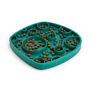 West Paw Slowfeeder Feast Mat Bubbles Kelp