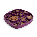 West Paw Slowfeeder Feast Mat Bubbles Tropic Red