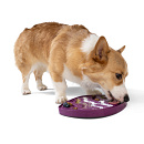 West Paw Slowfeeder Feast Mat Waves Tropic Red