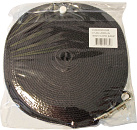 Nylon hondenlijn <br>9 mtr x 15 mm zwart