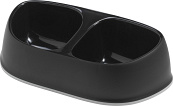 Moderna Voer- en Drinkbak Dubbel Sensibowl Zwart