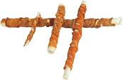 Gedraaide stick met kip 12 cm 6 st