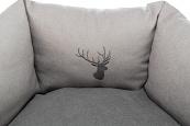 TRIXIE hondenmand Leni Rond Zand/Grijs <br>55 cm
