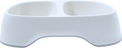 Moderna Voer- en Drinkbak Dubbel Sensibowl Wit