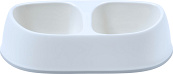 Moderna Voer- en Drinkbak Dubbel Sensibowl Wit