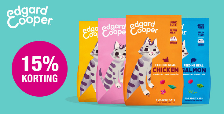 15% korting op Edgard & Cooper