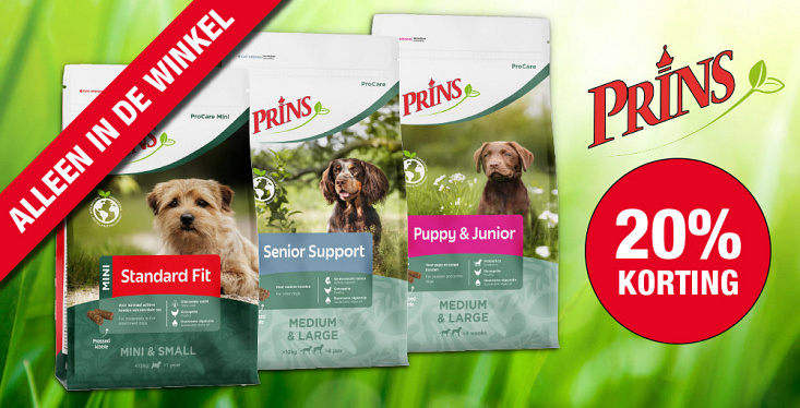Prins actie: 20% korting