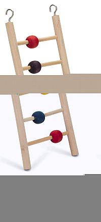 Beeztees houten vogel ladder Beady 7 tredes. 30 cm.