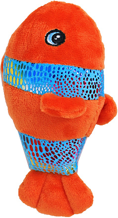 Clownsvis met Piep Oranje/Glitter 17 cm