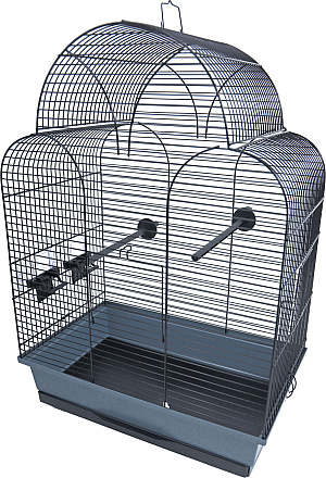 Inter-Zoo vogelkooi Sonia Zwart/Grijs