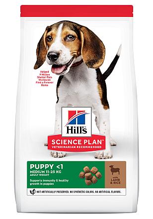 Hill's Science Plan Puppy Medium lam & rijst 18 kg