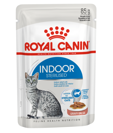 spoel Kind Etna Royal Canin kattenvoer Indoor in Gravy 12 x 85 gr | Baas & Beest