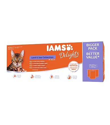 IAMS Delights Land & Sea Collection in Jelly 48 st