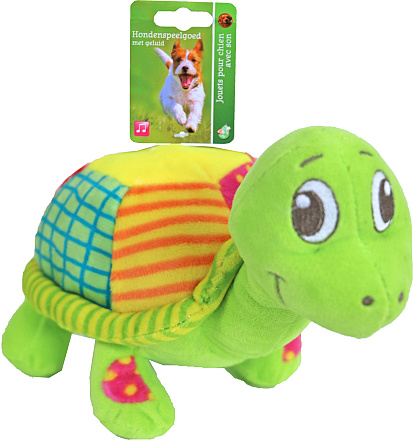Schildpad met piep <br>22 cm