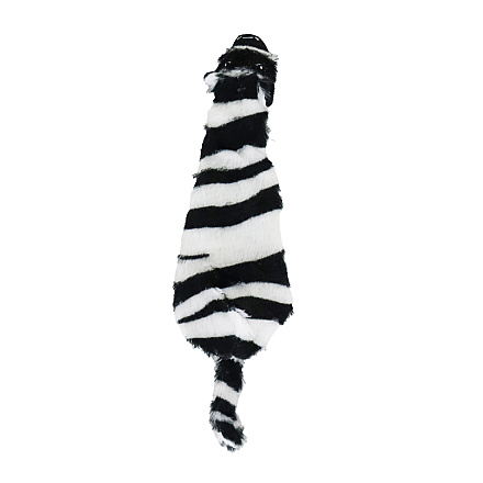 Hondenspeelgoed Zebra Plat met Piep <br>35 cm