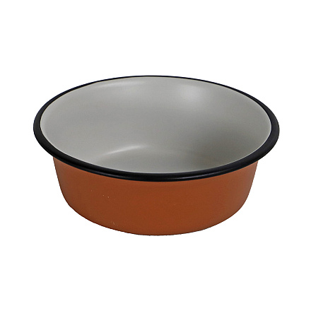 Voer- en Drinkbak Pawprint Terracotta