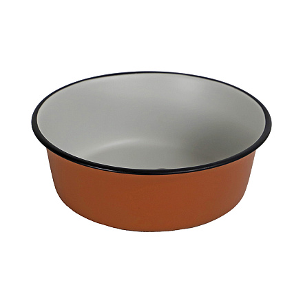 Voer- en Drinkbak Pawprint Terracotta