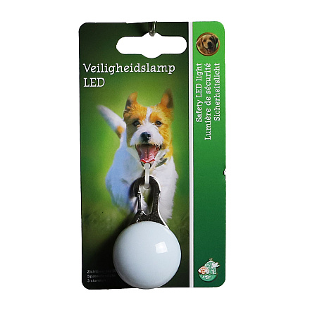 Veiligheidslampje Led met metalen Clip Wit
