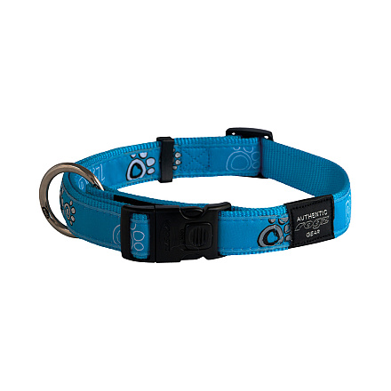 Rogz Halsband Fancy Dress Turqoise Paw
