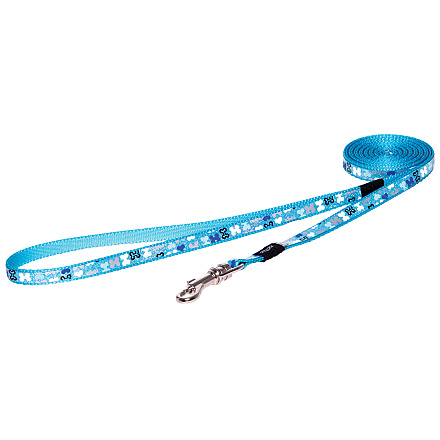 Rogz Hondenlijn Lang Lapz Trendy Blue Bones