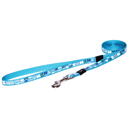 Rogz Hondenlijn Lang Lapz Trendy Blue Bones