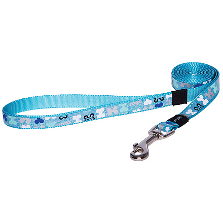 Rogz Hondenlijn Lang Lapz Trendy Blue Bones